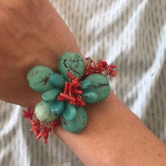 Jewelry - Turquoise and coral bracelet Jewelry - Turquoise and coral bracelet